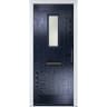 Sunningdale Blue Clear Glass 890 x 2090mm Left Hand