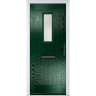 Sunningdale Green Stipolytte Glass 890 x 2090mm Left Hand