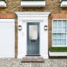 Lytham Slate Grey Clear Glass 890 x 2090mm Left Hand