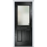 Lytham Black Stipolytte Glass 890 x 2090mm Left Hand