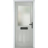 Lytham Agate Grey Stipolytte Glass 890 x 2090mm Left Hand