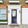 Lytham Blue Stipolytte Glass 890 x 2090mm Right Hand