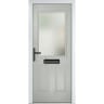 Lytham Agate Grey Stipolytte Glass 890 x 2090mm Right Hand