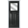 Eaton Black Clear Glass 890 x 2090mm Left Hand