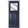 Eaton Blue Stipolytte Glass 890 x 2090mm Left Hand