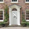 Eaton Agate Grey Stipolytte Glass 890 x 2090mm Left Hand