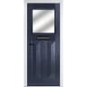 Eaton Blue Clear Glass 890 x 2090mm Right Hand