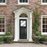 Eaton Black Stipolytte Glass 890 x 2090mm Right Hand