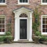 Eaton Solid Black None Glass 890 x 2090mm Left Hand