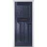 Eaton Solid Blue None Glass 890 x 2090mm Left Hand