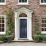 Eaton Solid Blue None Glass 890 x 2090mm Right Hand