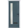 Monza Left Slate Grey Clear Glass 890 x 2090mm Left Hand