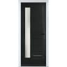 Monza Left Black Clear Glass 890 x 2090mm Left Hand