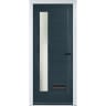 Monza Left Anthracite Grey Stipolytte Glass 890 x 2090mm Left Hand