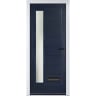 Monza Left Blue Stipolytte Glass 890 x 2090mm Left Hand