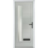 Monza Left Agate Grey Stipolytte Glass 890 x 2090mm Left Hand