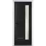Monza Right Black Clear Glass 890 x 2090mm Right Hand