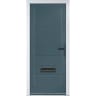 Monza Solid Slate Grey No Glass 890 x 2090mm Left Hand
