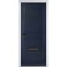 Monza Solid Blue No Glass 890 x 2090mm Right Hand