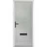 Monza Solid Agate Grey No Glass 890 x 2090mm Right Hand