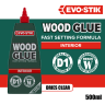 Evo-Stik Resin 'W' Extra Fast Wood Adhesive 500ml White
