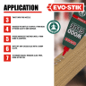 Evo-Stik Resin 'W' Extra Fast Wood Adhesive 500ml White