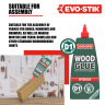 Evo-Stik Resin 'W' Extra Fast Wood Adhesive 1L White