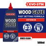 Evo-Stik Resin 'W' Weatherproof Wood Adhesive 500ml White