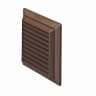Domus Ventilation Grille With Flyscreen 155 x 155 x 45mm Brown