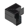 ACO Threshold Drain Corner Unit Assembly with Aluminium Grating Black