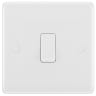 BG 800 Series 20A Single Wall Light Switch White Moulded Round Edge