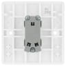 BG 800 Series 20A Single Wall Light Switch White Moulded Round Edge