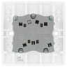 BG 800 Series 10A Triple Pole Fan Isolator Switch Round Edge White
