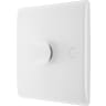 BG 800 Series Single Wall Dimmer Switch White Moulded Round Edge
