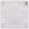 BG 800 Series Single Surface Pattress Box 32mm Round Edge White