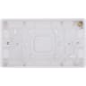 BG 800 Series Double Surface Pattress Box 32mm Round Edge White