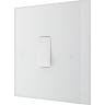 BG 900 Series 20A Single Wall Light Switch White Moulded Square Edge