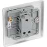 BG Nexus Metal 20A Single Wall Light Switch 2 Way Brushed Steel