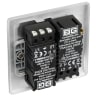 BG Nexus Metal Double Wall Dimmer Switch 2 Way Brushed Steel