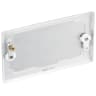 BG Nexus Metal Double Electrical Blank Plate Brushed Steel