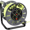 Masterplug Four Socket 13A Large Open Reel with 50m Cable
