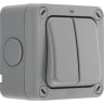 BG Nexus Storm 20A Weatherproof Outdoor Double Switch 2-Way IP66