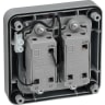 BG Nexus Storm 20A Weatherproof Outdoor Double Switch 2-Way IP66