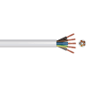 PITACS 5 Core Heat Resistant Flexible Cable 3095Y 0.75mm² White 10m