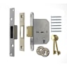 ERA Viscount 5 Lever Security Deadlock 2 1/2 inch / 65mm  Chrome Finsh