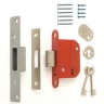 ERA British Standard Fortress 5 Lever Mortice Deadlock 64mm in Satin Finish.