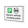 Rolec EV Charging Point Parking Sign A4 210 x 297mm Aluminium
