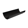 FloPlast RG2B 112mm Half Round Rainwater Gutter Black 2m