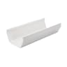 FloPlast RGS4W 114mm Square Rainwater Gutter White 4m