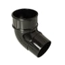 FloPlast RB2B 112½° 68mm Round Rainwater Offset Bend Black